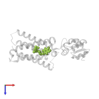 UBIQUINONE-10 in PDB entry 4nv5, assembly 1, top view.
