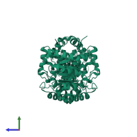 Pterin-binding domain-containing protein in PDB entry 4o0q, assembly 1, side view.