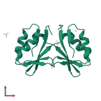 SWI/SNF-related matrix-associated actin-dependent regulator of chromatin subfamily A-like protein 1 in PDB entry 4o66, assembly 6, front view.