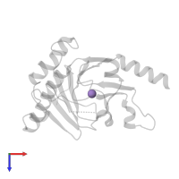 MANGANESE (II) ION in PDB entry 4o7x, assembly 1, top view.