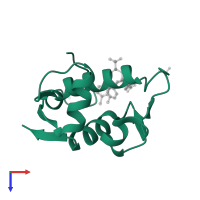 E3 ubiquitin-protein ligase Mdm2 in PDB entry 4ogn, assembly 1, top view.