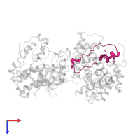 Protein Tat in PDB entry 4ogr, assembly 2, top view.