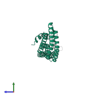 Catenin alpha-2 in PDB entry 4ons, assembly 1, side view.