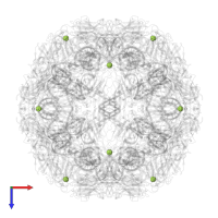 PHOSPHATE ION in PDB entry 4oq9, assembly 1, top view.