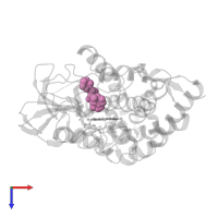 Mevastatin, Compactin in PDB entry 4oqr, assembly 1, top view.