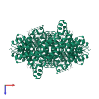Reductase homolog in PDB entry 4oso, assembly 1, top view.