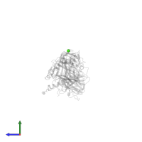 CALCIUM ION in PDB entry 4ozh, assembly 1, side view.