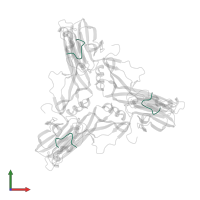 Claudin-2 in PDB entry 4p5h, assembly 3, front view.