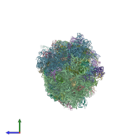 PDB entry 4p70 coloured by chain, side view.