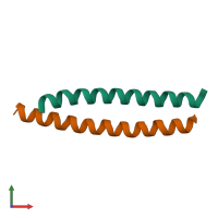 PDB entry 4pas coloured by chain, front view.