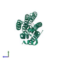 Aldehyde decarbonylase in PDB entry 4pgi, assembly 1, side view.