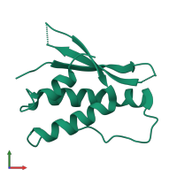 PDB entry 4pqo coloured by chain, front view.