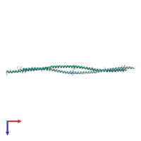 PDB entry 4pxt coloured by chain, top view.