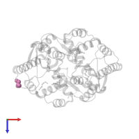 GLYCEROL in PDB entry 4pzl, assembly 2, top view.