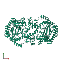 Queuine tRNA-ribosyltransferase in PDB entry 4q4q, assembly 1, front view.