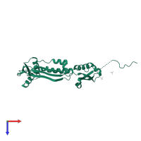 Translocation and assembly module subunit TamA in PDB entry 4qay, assembly 1, top view.