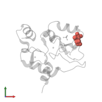 Modified residue TPO in PDB entry 4qbs, assembly 1, front view.