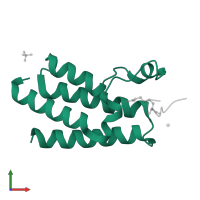 Bromodomain adjacent to zinc finger domain protein 2B in PDB entry 4qc1, assembly 2, front view.