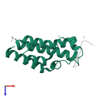 Bromodomain adjacent to zinc finger domain protein 2B in PDB entry 4qc1, assembly 2, top view.