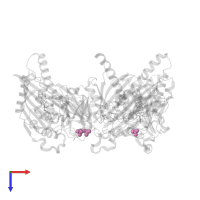 PHOSPHATE ION in PDB entry 4qck, assembly 1, top view.