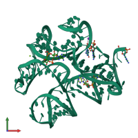 PDB entry 4qk8 coloured by chain, front view.