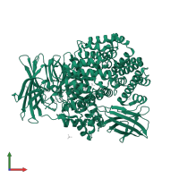 Aminopeptidase N in PDB entry 4qme, assembly 1, front view.