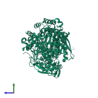 Aminopeptidase N in PDB entry 4qme, assembly 1, side view.