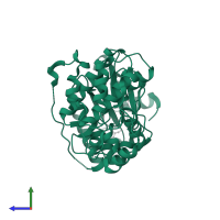 Protein kinase domain-containing protein in PDB entry 4qny, assembly 2, side view.