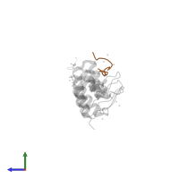 DNA-binding protein RFX7 in PDB entry 4qqi, assembly 1, side view.