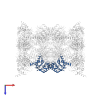 Proteasome subunit beta type-4 in PDB entry 4qwj, assembly 1, top view.