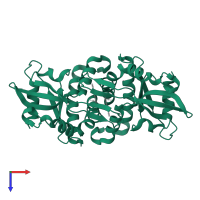 Stimulator of interferon genes protein in PDB entry 4qxo, assembly 1, top view.