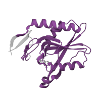 The deposited structure of PDB entry 4qyi contains 4 copies of Pfam domain PF00156 (Phosphoribosyl transferase domain) in Hypoxanthine phosphoribosyltransferase. Showing 1 copy in chain B.