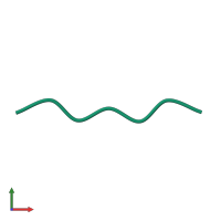 PDB entry 4r0w coloured by chain, front view.