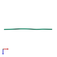 PDB entry 4r0w coloured by chain, top view.