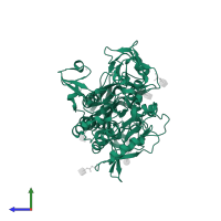 Nicastrin in PDB entry 4r12, assembly 1, side view.