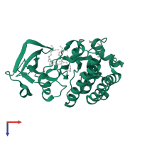 Hepatocyte growth factor receptor in PDB entry 4r1y, assembly 1, top view.