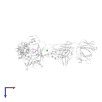 CHLORIDE ION in PDB entry 4r2g, assembly 4, top view.