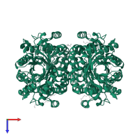 4-hydroxy-tetrahydrodipicolinate synthase in PDB entry 4r53, assembly 1, top view.