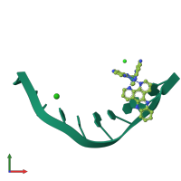 PDB entry 4r8j coloured by chain, front view.