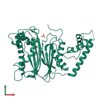 PDB entry 4ra2 coloured by chain, front view.