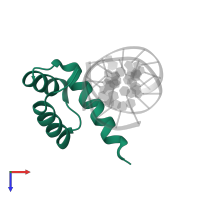 Homeobox protein NANOG in PDB entry 4rbo, assembly 1, top view.