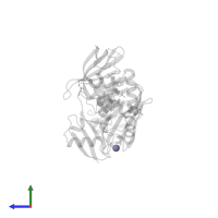ZINC ION in PDB entry 4rf1, assembly 1, side view.