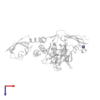 ZINC ION in PDB entry 4rf1, assembly 1, top view.