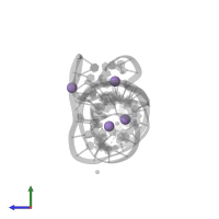 MANGANESE (II) ION in PDB entry 4rgf, assembly 1, side view.