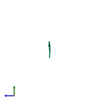 PDB entry 4ril coloured by chain, side view.