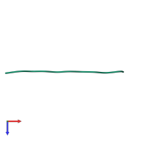 PDB entry 4ril coloured by chain, top view.