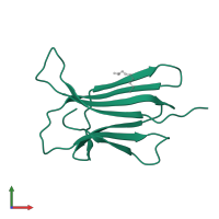 Beta-2-microglobulin in PDB entry 4rmu, assembly 1, front view.