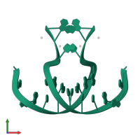 GGAAAATTTGGAG in PDB entry 4rnk, assembly 1, front view.