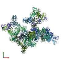 PDB entry 4ro0 coloured by chain, front view.