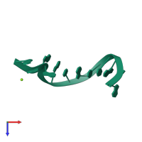 PDB 4ro4 coloured by chain and viewed from the top.